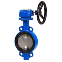 Butterfly valve type “wafer” with gear operator 