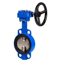 Butterfly valve type “wafer” with gear operator 