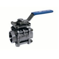 Stainless steel full port ball valve, 3 pieces 