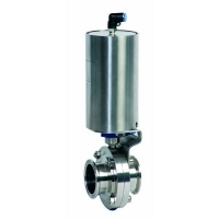 Three ways ball valve, L bore with monophasic electric actuator 