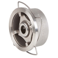 Stainless steel wafer disk check valve