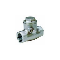 Stainless steel swing check valve, threaded ends