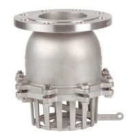 Flange end foot check valve 