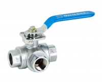 Three way ball valve