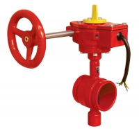 Grooved ends Butterfly valve with gear-box and limit switch